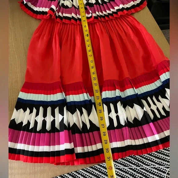 Kate Spade|Colorful boho strapless pleated dress, size 6•••Artsy, bold style🫶🏻 - Picture 16 of 16